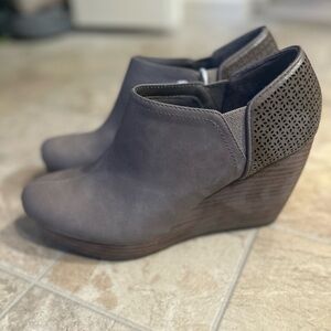 Dr. Scholl's Taupe Wedge Ankle Boots
